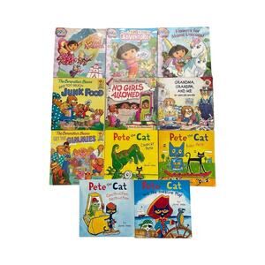 Scholastic Book Lot - Dora the Explorer, Berenstain Bears, Pete the Cat- Books